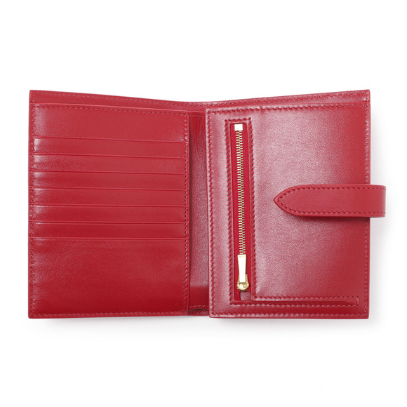Celine Red Bi fold Wallet Coin Strap - Picture 4 of 6